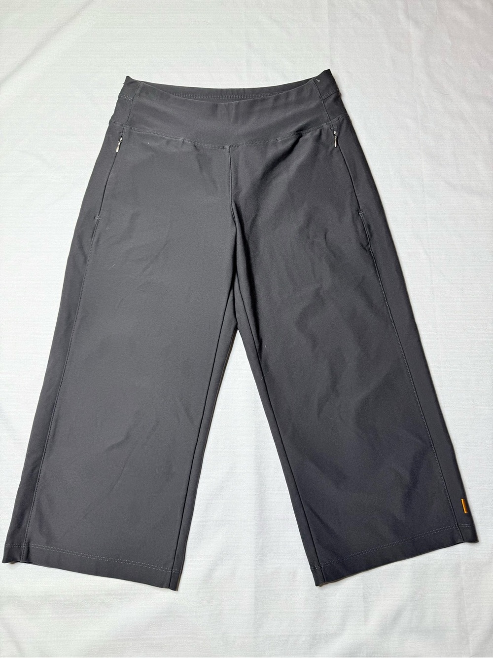 Lucy Women XS Charcoal Gray Wide Leg Capris Pants Fitness Yoga Active Wear - Picture 3 of 9